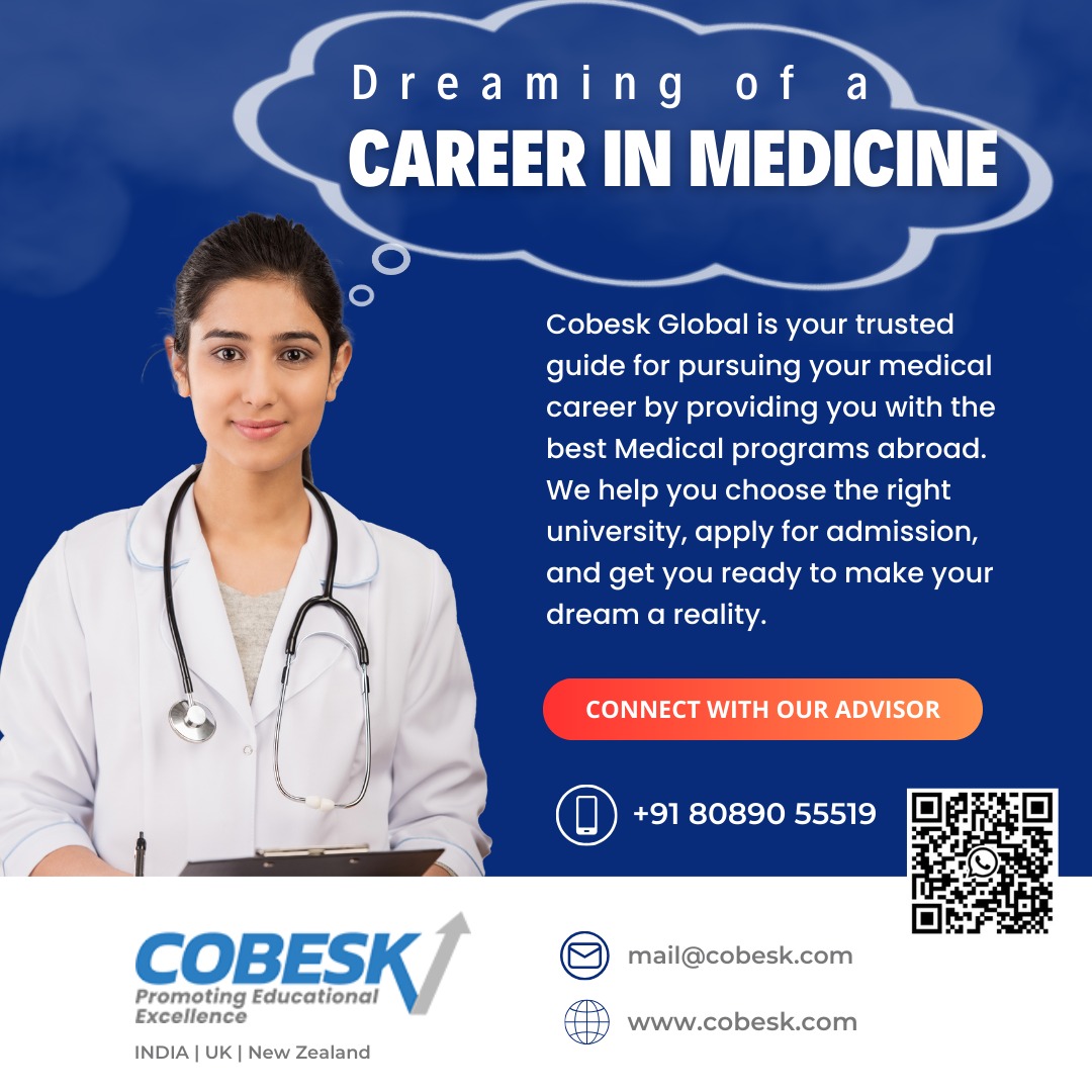 Study abroad healthcare programs offered by Cobesk Global will assist you in pursuing an MBBS or nursing profession